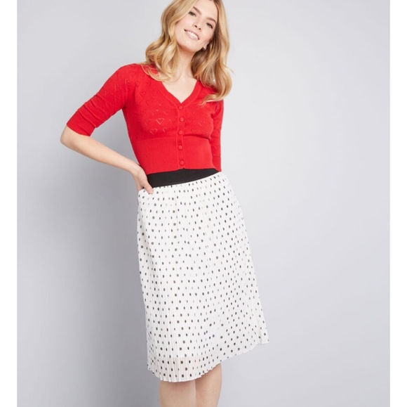Modcloth Fab Reputation Polka Dot Skirt - Picture 1 of 7